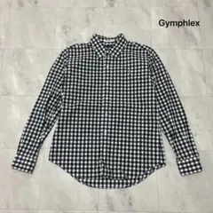 ジムフレックス ボタンダウンシャツ 長袖シャツ チェック柄 アメカジ 刺繍ロゴ