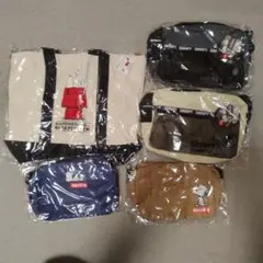スヌーピー バッグ　ポーチ　 5点セット