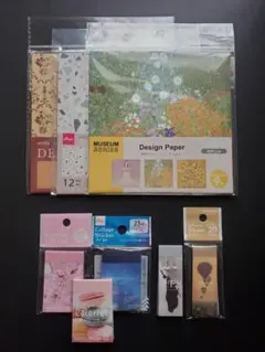 デザインペーパー・マスキングシール　8点セット