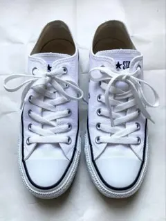 コンバース ローカットスニーカー 白 23.5cm