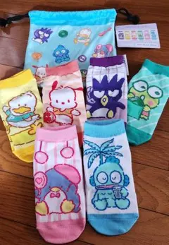 サンリオキャラクターソックス　6足セット　サイズ23~25㎝