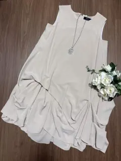 【極美品】マドーレスプラッシュワンピースpink beige 40 FOXEYのサムネイル