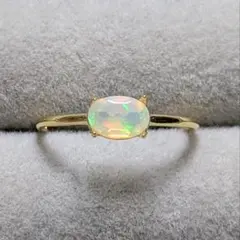 宝石質オパールAAA ファセットカット フリーリング 指輪 天然石 シルバー92