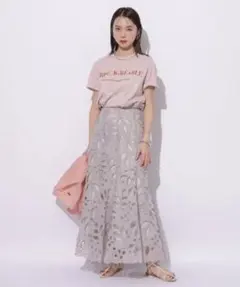 Mystrada リボン刺繍チュニック ベージュ 36 - メルカリ