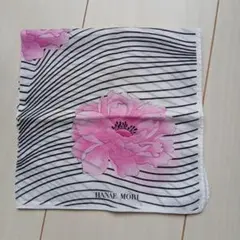 HANAE MORI ハンカチ 花柄 ストライプ