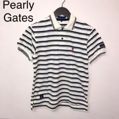 Pearly Gates パーリーゲイツ ポロ シャツ ストライプ 縞 ゴルフ