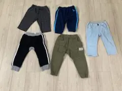 （匿名配送）男の子　100 ズボン　ハーフパンツ　5枚　まとめ売り