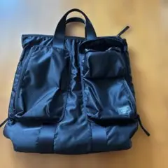 美品✨POTR/バルーンサック】ポーター 巾着ショルダー モノグラム 黒 
