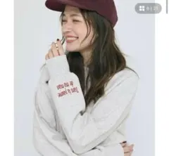 新品【Mサイズ】coca ヘビーウェイト裏毛ロゴスウェットライトグレー