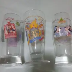 ディズニー グラス3点セット 35周年・クリスマス2017イースター2018 箱