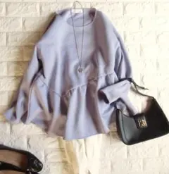 ユナイテッドアローズgreen label relaxing フレアトップス紫