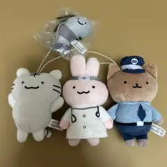 ホワイトタイガーとブラックタイガー　ぬいぐるみ　コンプリート　ガチャ