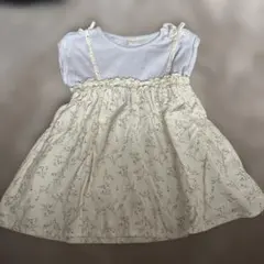 SIMPLE FREE 花柄重ね着風トップス 95