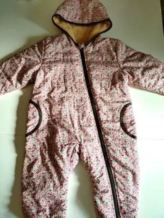 【即日発送】GITA 花柄フード付きアウター カバーオール90cm 防寒 美品