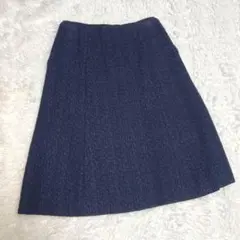 マッキントッシュフィロソフィー 膝丈ツイードスカート