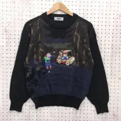 Lynx ゴルフ ゴルファー 刺繍 オールド ビンテージ ニット セーター