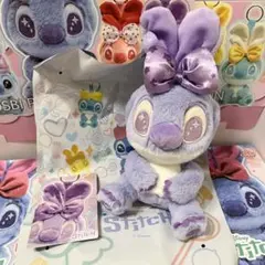 スティッチ コスビ キーホルダー パープル 紫 ホットトイズ 香港 ディズニー
