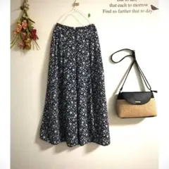 ☆GU☆小花柄スカーチョ ガウチョパンツ