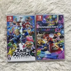 Switch マリオカート8DX 大乱闘スマッシュブラザーズ セット - メルカリ
