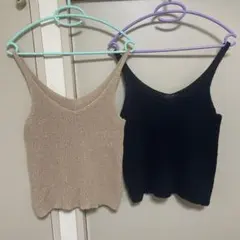 stylenandaニットキャミソール2枚☆moussymusinsaZARAのサムネイル