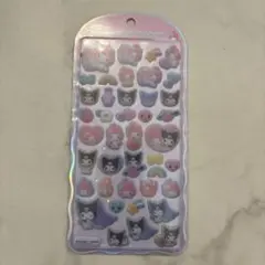 国内正規品　サンリオ　コットンパフィーシール　ボンボンドロップ　マイメロ　クロミ