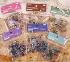 シール　ホワイトナイト スターアレイ　６種類１２０枚入り　コラージュ　素材