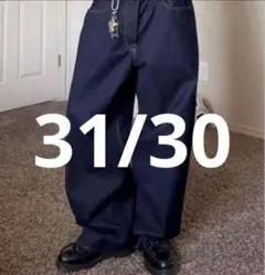 gap スーパーバギーデニム 31/30 ダークリンス