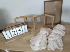 ウェルカムスペース4点セット(カレンダー、写真立て、テーブルランナー)