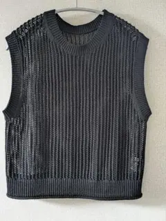 GU メッシュセーター（ノースリーブ） ブラック Lサイズ