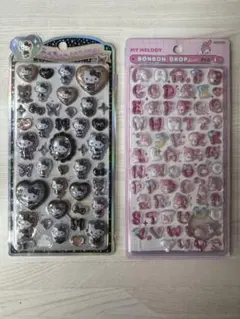 うるちゅるポップハローキティ ボンドロマイメロディ シール 2点セット　正規品のサムネイル