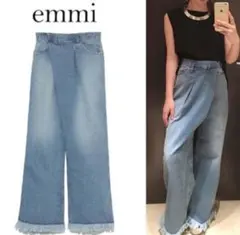 emmi ワイドデニムパンツ ハイウエストのサムネイル