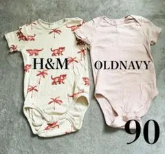 H&M OLDNAVY ロンパース 2枚セット 90cmのサムネイル
