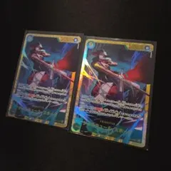 ワンピースカード ジュラキュール・ミホーク シークレット 2枚