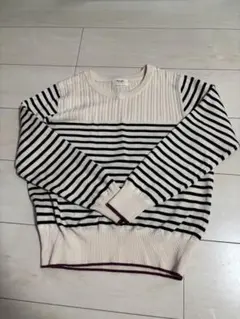 値下げ！BEAMS HEART ストライプニットセーター 長袖