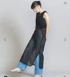 新品タグ付　beauty&youth メッシュ ブラック ワンピース