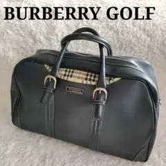 BURBERRY GOLF ボストンバッグ ノバチェック 大容量 ネイビー - メルカリ