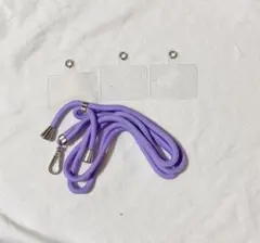 ⭐︎スマホストラップ ショルダー パープル 紫