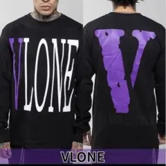 VLONE ロングスリーブTシャツ ブラック/パープルのサムネイル