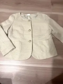 Te chichi　生成ジャケット　M オフィスカジュアル　羽織り　入学式卒業式