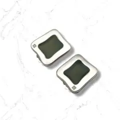 【希少・美品】GIVENCHYジバンシィ イヤリング4Gロゴ スクエア シルバー