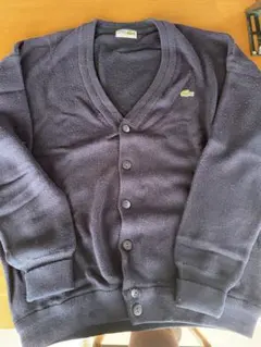 ラコステ　アクリルカーディガン　ネイビー