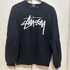 STUSSY ブラック スウェット S