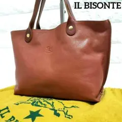美品 IL BISONTE イルビゾンテ レザー ブラウン ハンドバッグ バッグ