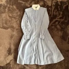 ラルフローレン　ストライプシャツワンピース