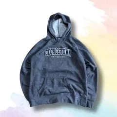 Champion GEORGETOWNパーカー XL グレー カレッジロゴのサムネイル