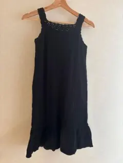 GapKids ブラック ノースリーブワンピース 160cm