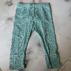 緑色花柄レギンス 95cm未満のサムネイル