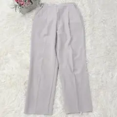 9801 グラシア ストレートパンツ レディースボトム シンプル 無地 ベージュ