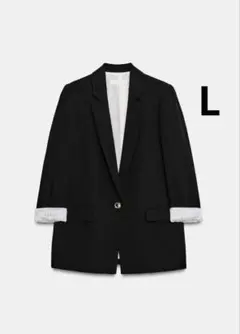 ZARA ザラ　ショルダーパッド＆プリントカフ ブレザー　新品、未使用