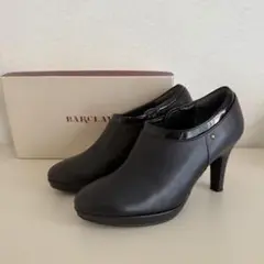 BARCLAY ブラックレザーブーティ
